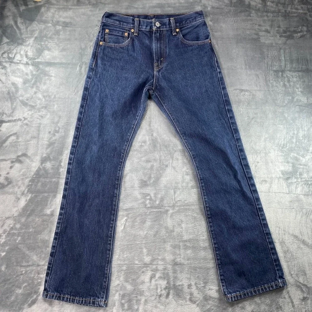 Levis 517 Bootcut Denim Jeans 29x32 Mens Dark Wash Blue Western Cowboy Bootcut